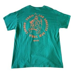 Young & Reckless Shirt Teal Mens RCKLSS YRLA Paris London New York Tee